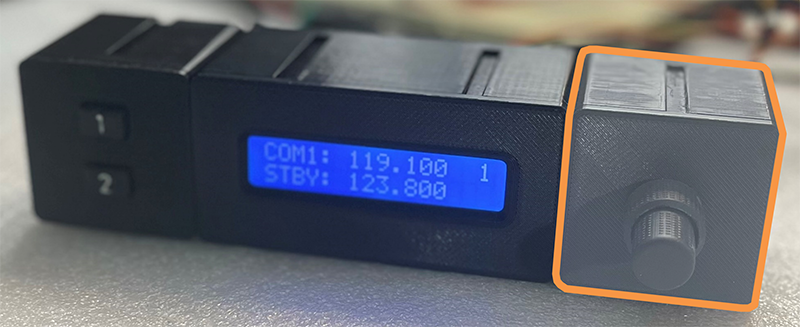 Photo of the advanced project with the dual encoder highlighted.